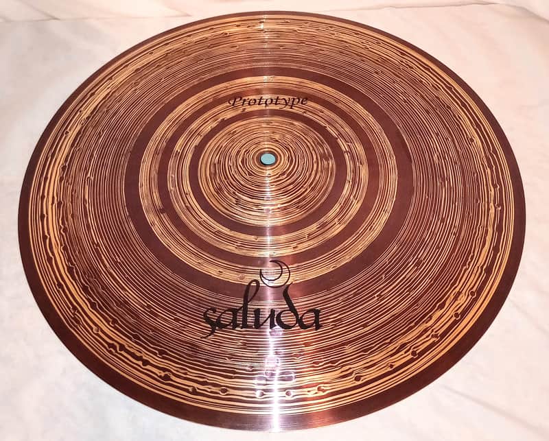 Saluda PROTOTYPE DARK THIN HAND HAMMERED 19" RIDE CRASH CYMBAL 2024 - RARE CUSTOM DESIGN image 1