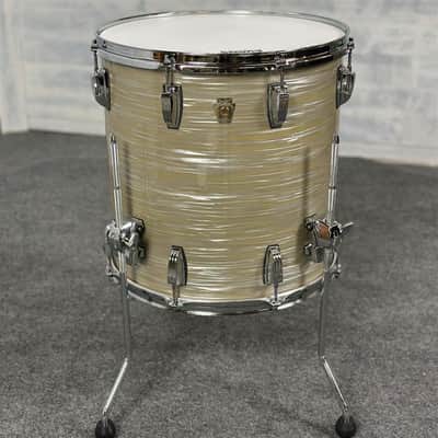 Used Ludwig Classic Maple 4pc Drum Set Olive Oyster - Very Good image 5