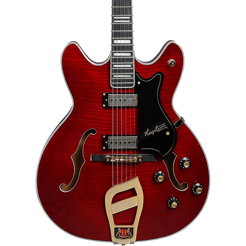 Hagstrom '67 Viking II Hollowbody Electric Guitar Regular Transparent Wild Cherry image 1