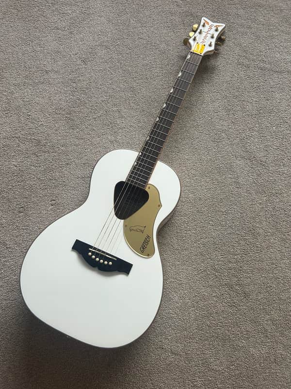 Gretsch G5021WPE Rancher Penguin Parlor Acoustic/Electric Guitar with Fishman Pickup System 2017 - White image 1