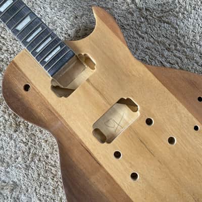 Harley Benton LP Style Semi Finished Guitar Project, Maple Neck, Rosewood Fingerboard image 4