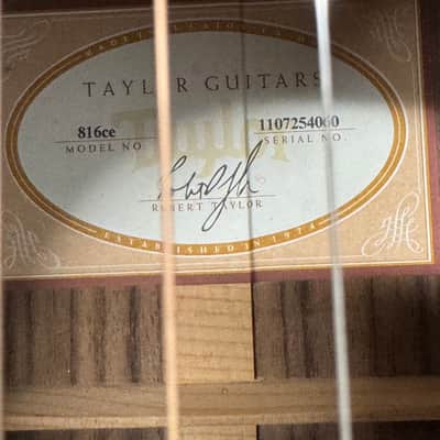 Taylor 816ce with ES2 Electronics 2013 - 2017 - Natural image 17