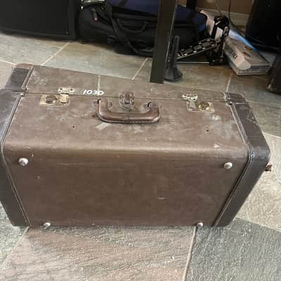 Olds and Sons brand Mellophone, with case and mouthpiece, Made in USA image 9