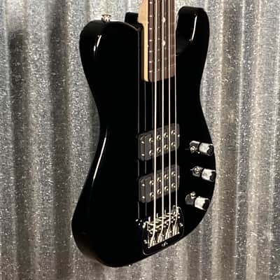 G&L USA Fullerton Deluxe ASAT 4 String Bass Jet Black & Bag #8120 image 5