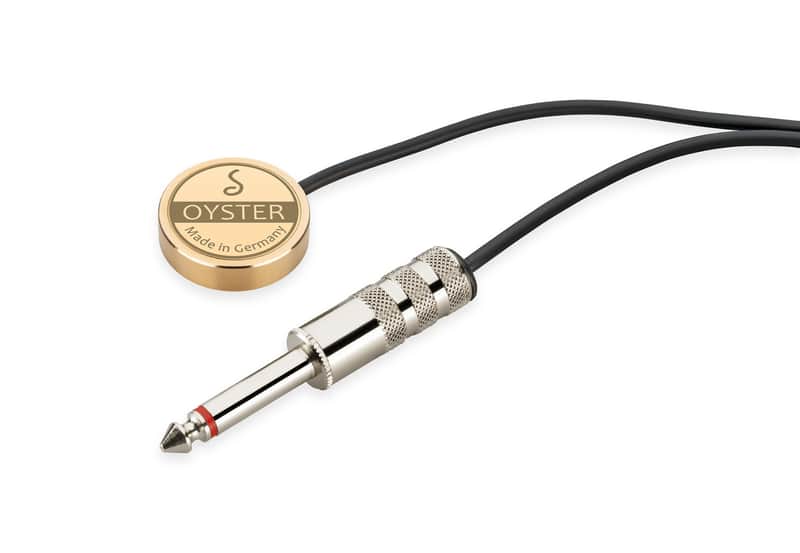 Schaller Germnay S/P Oyster Piezo Acoustic Instrument/Guitar Pickup, Brass image 1