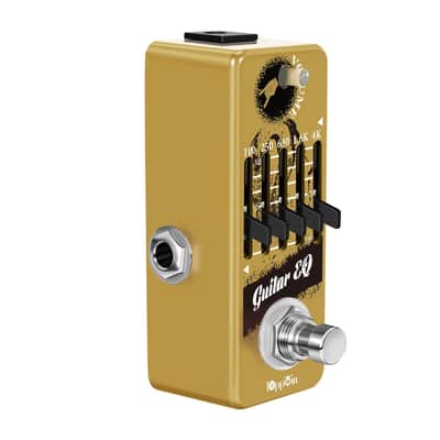 IOppWin Guitar Pedals, 5-Band Guitar Graphic Equalizer Pedal with Master Level Control - True Bypass & Metal Shell image 5