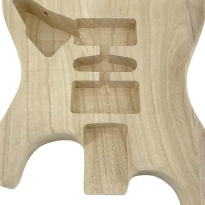 Electric Guitar Body Paulownia HSH Pickup Routing Lightweight Bolt-On Body for Guitar Projects Replacement DIY image 7