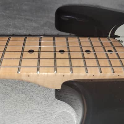 2006 Fender Squier Hello Kitty Stratocaster black guitar COLLECTORS ITEM image 8