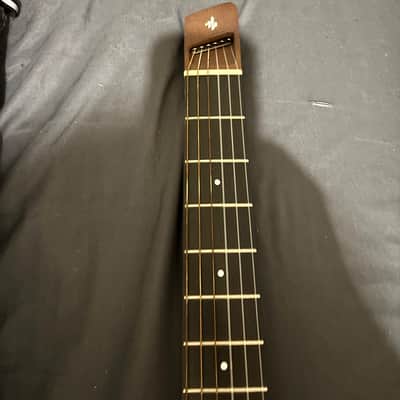 Donner HUSH C Acoustic-Electric Nylon String Classical Guitar– Ultra-Lightweight Travel Guitar with Built-In Tuner, HPS-II Preamp, Headphone Jack & Quick-Release Stand – Sunburst image 3