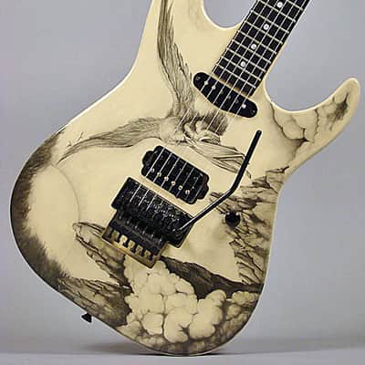 ESP Lynch Screaming Eagle 90s White/ Graphics image 1