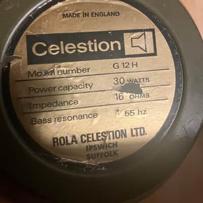 Celestion G12H 1973 - Green/Grey image 7