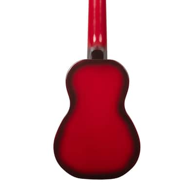 Makala Soprano Dolphin Series Ukulele, Red Burst image 4