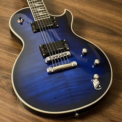 Schecter Solo-II Supreme STBB in See Thru Blue Burst image 3