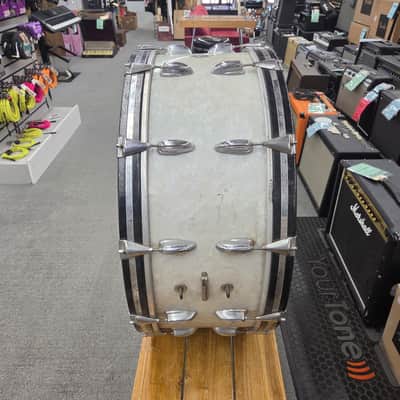Slingerland Marching Bass Drum 28x10 - White Marine Pearl image 6