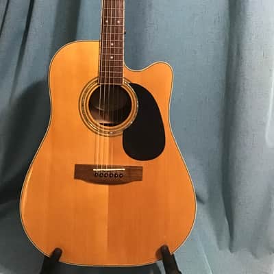 Mitchell D120SCE Dreadnought with Electronics 2010s - Natural image 1