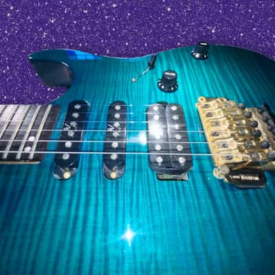 ⚠️ 1993 Washburn USA MG-70 Teal Flame! SSH PUs! Excellent Condition! ⚠️ image 3
