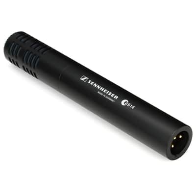 Liquid Audio - Sennheiser E 914 Small-diaphragm Condenser Microphone Bundle w/Pig Hog PHM10 8mm Mic Cable Polishing Cloth image 2