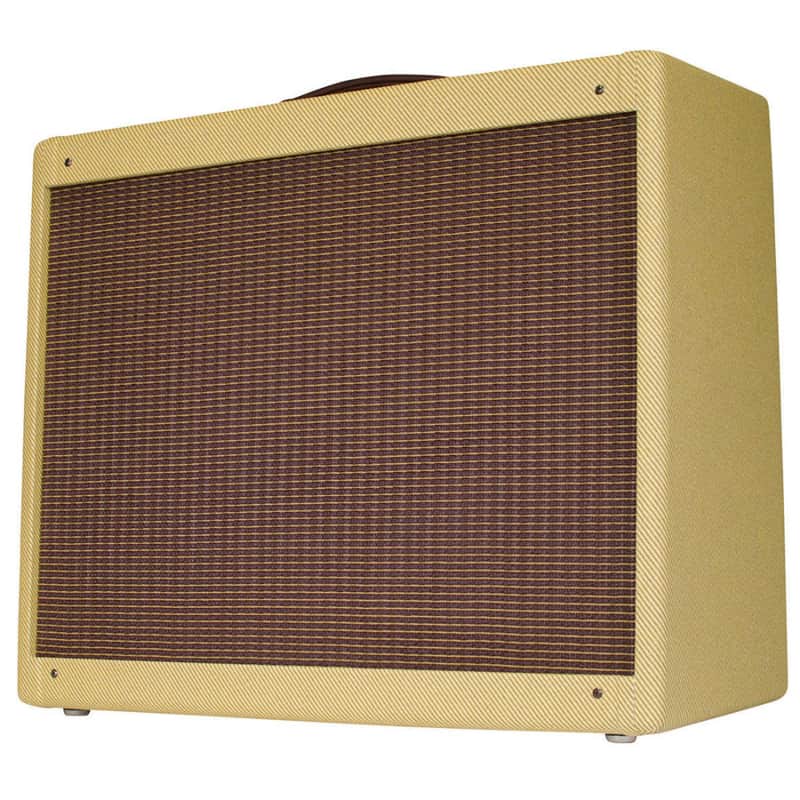 Mojotone Narrow Panel Tweed Twin Low Power® Style Guitar Amplifier Combo Speaker Cabinet image 1