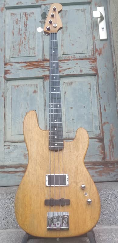 1985 Hoyer Bonfire Bass PJ Korina Body EMGs Hipshot image 1