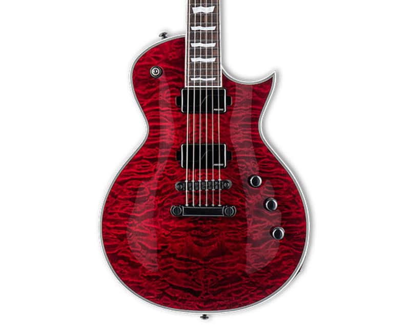 ESP LTD EC-1000QM Fluence Electric Guitar - See Thru Black Cherry - B-Stock image 1