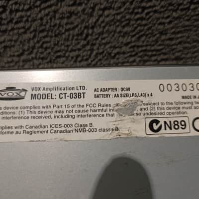 Vox CT03BT Cooltron Brit Boost 2010s - Metal image 3