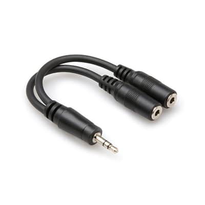 Hosa YMM232 YMM-232 3.5mm TRS to Dual 3.5mm TRS Female - 6"