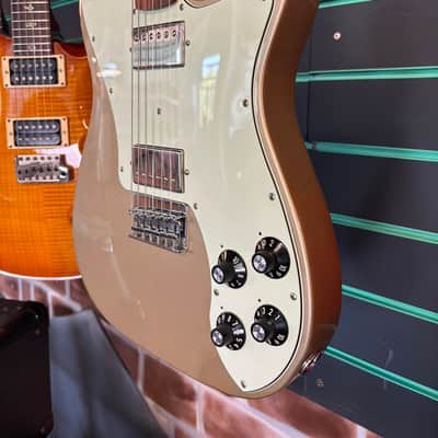 Fender Chris Shiflett Telecaster Deluxe Shoreline Gold 2023 Electric Guitar image 5