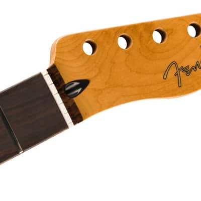 Fender Satin Roasted Maple Fat Telecaster Neck 22 Medium Jumbo Frets 9.5" U Shape image 1