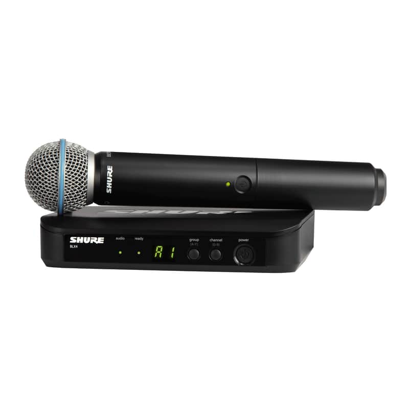 Shure BLX24/B58 10 mW Wireless Handheld Microphone System with H10 Band image 1