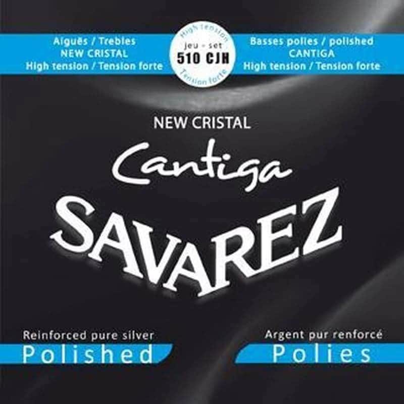 Savarez 510CJH New Cristal Cantiga Polished High Tension Classical Guitar Strings, Full Set image 1