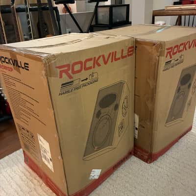 2x Rockville RSM12P – 12" 1000W passive wedge monitor image 1