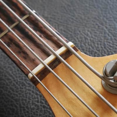 1969 Fender Precision Bass PJ Specs Fiesta Red Refin w/ OHSC Cheney England image 12
