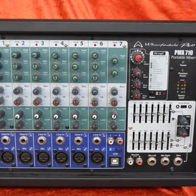 Rare Wharfedale pro pmx 710 * 2x250 Watt power mixer * 2x7 band EQ * Discontinued image 2