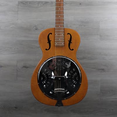 Dobro Epiphone Hound Dog Round Neck Vintage Brown w/ Chrome Hardware image 2