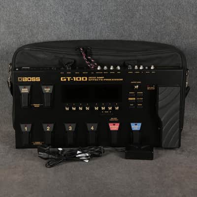 Reverb.com listing, price, conditions, and images for boss-gt-100-amp-effects-processor