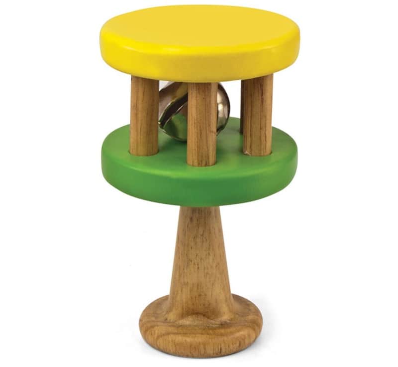 Hohner #3725 - Green Tones Handle Cage Bell image 1