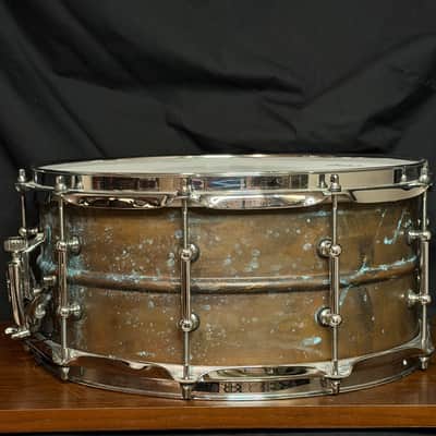 Ludwig LC663T Copper Phonic 6.5x14" 10-Lug Snare Drum with Tube Lugs 2016 - Present - Raw Copper image 6