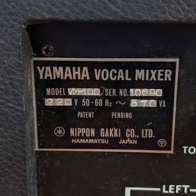 With demo video: Ultra-rare Yamaha VM100 discrete microphone preamp / mixer with spring reverb image 6