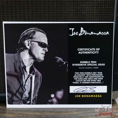 1984 Dumble OD-50w Overdrive Special 50W Combo Owned By Joe Bonamassa image 3