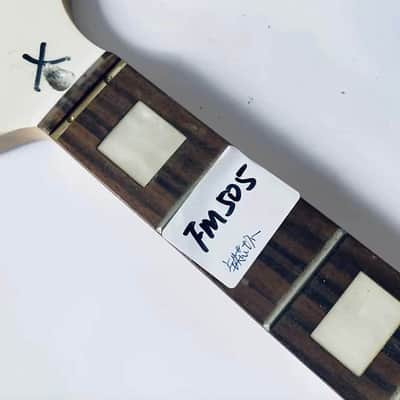 White 4 String Bass Maple Neck, Rosewood Fretboard, Defected Truss Rod image 7