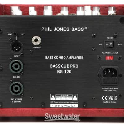 Phil Jones Bass BG-120 Bass Cub Pro 2 x 5-inch 120-watt Bass Combo Amplifier - Red (BassCubProRDd1) image 4