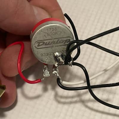 2010's Jackson Dinky Guitar Factory Upgraded Wiring Harness Electronics Dunlop Volume Pot CRL Switch image 6