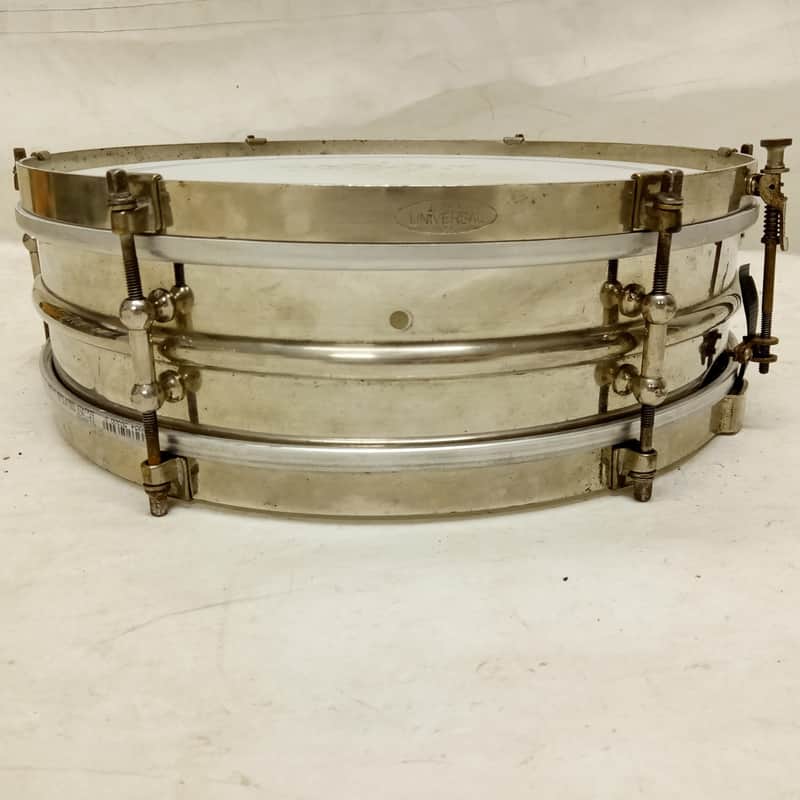Ludwig 4x14"Heavy 2-Piece Brass Snare Drum Vintage 10s NOB Dance Model Universal image 1