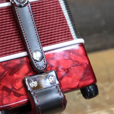 Dino Baffetti Art. 84 - 8 Series Bass 19-Key A/D Red Diatonic Accordion w/Case image 21