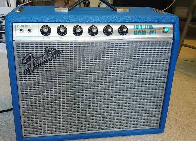 Fender '68 Custom Princeton Reverb-Amp 12-Watt 1x10" Guitar Combo 2013 - Present - Black image 1