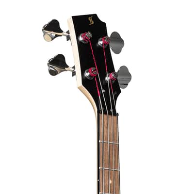 Stagg Silveray P Style Electric Bass Guitar, Black image 6