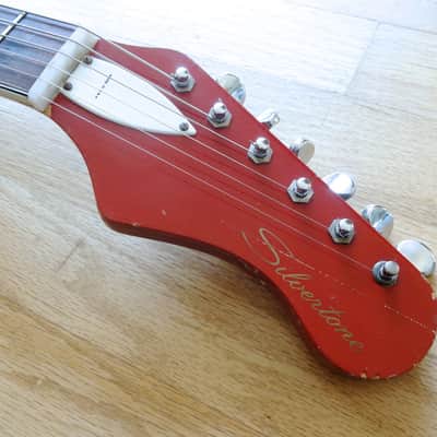 1967 Silvertone by Harmony 1488 Silhouette Vintage Guitar DeArmond Gold Foils image 4