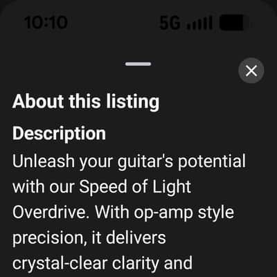 JTR Pedals Speed of light overdrive pedal image 3