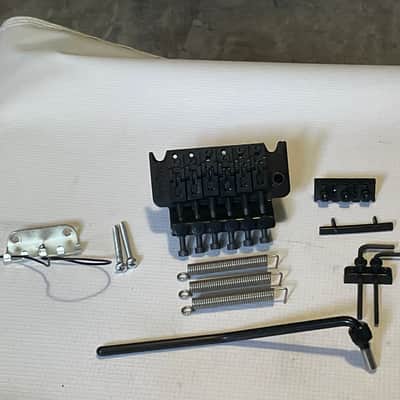 2020's Era Kramer Used FRT-01000 1000 Series Licensed Floyd Rose Black Guitar Tremolo Bridge Set