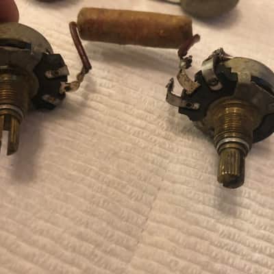 Gibson Vintage 1954 Les Paul Standard wiring harness - pots, caps, switch, jack 1954 image 19